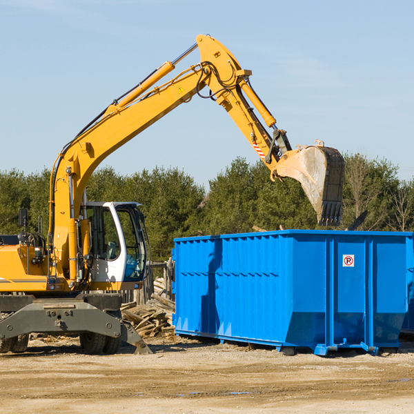 what happens if the residential dumpster is damaged or stolen during rental in Five Points Alabama